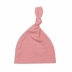 Promo 🔥 TWINOR Plain Knotted Baby Gown With Headband Hat Infant Sleeper For Baby Girl And Boy Light Green ⭐ -Sleepwear & Robes Sales 31581AHI5TL