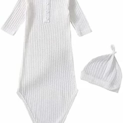 New 🛒 Unisex Infant Baby Gown Sleeping Bag Newborn Boy Girl Knotted Sleeper Nighgown Pajamas Coming Home Outfits B Green 💯 15 New 🛒 Unisex Infant Baby Gown Sleeping Bag Newborn Boy Girl Knotted Sleeper Nighgown Pajamas Coming Home Outfits B Green 💯 -Sleepwear & Robes Sales 316pSr4BVuL. AC