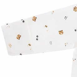 Deals 😉 100% Certified Organic Cotton Korean Kimono Newborn Baby Gown Robe Relaxed Outfit ☀️ Summer Winter Fall 0-6 Months Mitten Cuffs Piggy_spring Fall 🔔 -Sleepwear & Robes Sales 31AAYNU7a1L