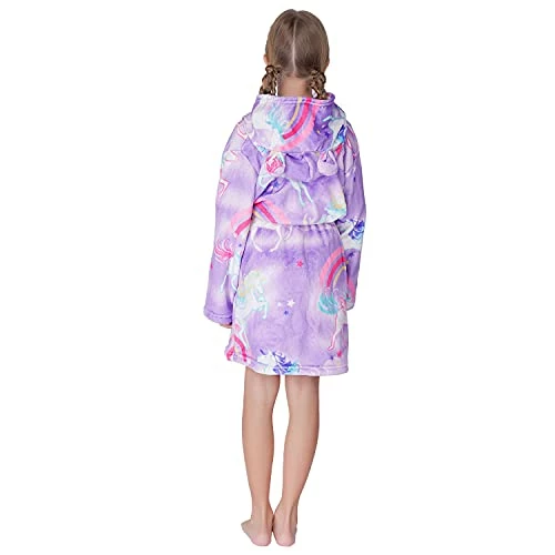 Outlet 🥰 Soft Girl Bathrobe Hoodie, Unisex Hooded Gift For Girl And Boys Light Purple 👍 2 Outlet 🥰 Soft Girl Bathrobe Hoodie, Unisex Hooded Gift For Girl And Boys Light Purple 👍 - Image 2