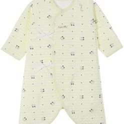 Deals 😉 100% Certified Organic Cotton Korean Kimono Newborn Baby Gown Robe Relaxed Outfit ☀️ Summer Winter Fall 0-6 Months Mitten Cuffs Piggy_spring Fall 🔔 -Sleepwear & Robes Sales 31GgOr7pY0L. AC