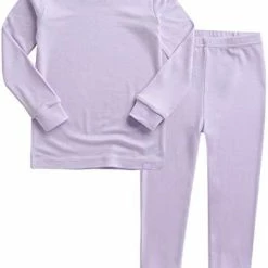 Cheap ❤️ VAENAIT BABY 6M-12Y Toddler Kids 👧 Girls Boys Soft Comfy Modal Tencel Solid Raglan Sleepwear Pajamas Pjs 2pcs Set B05-lavender ✨ -Sleepwear & Robes Sales 31HL1ITH7pL. AC