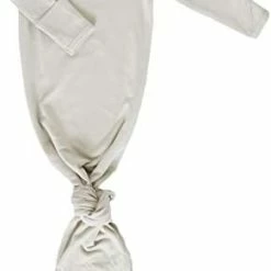 Discount 👍 Marlowe & Co Organic Cotton Knotted Newborn Baby Gown, Soft Knotted Sleeper Gown For Baby Boy And Girl Sky Blue 🔔 -Sleepwear & Robes Sales 31NYGjAMoJL. AC