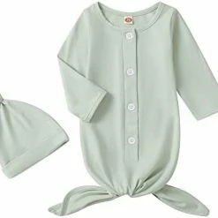New ❤️ Baby Gown Newborn Cotton Nightgown Long Sleeve Stripe Baby Sleeping Bags Baby Boy Girl Coming Home Outfits Set Hollow Grey ❤️ 22 New ❤️ Baby Gown Newborn Cotton Nightgown Long Sleeve Stripe Baby Sleeping Bags Baby Boy Girl Coming Home Outfits Set Hollow Grey ❤️ -Sleepwear & Robes Sales 31PNBiK9n4L. AC