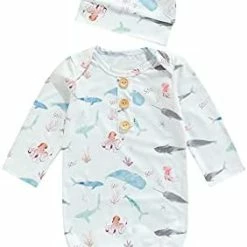 Best reviews of ✨ Infant Newborn Baby 👧 Girls Floral Sleep Gown Headband Sleepwear Romper Sleeping Bags Outfits Mini Floral 🔥 -Sleepwear & Robes Sales 31QW2j60GeS. AC