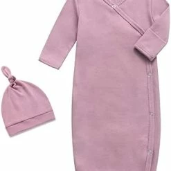 Budget ⌛ O2 BABY 100% Organic Cotton Kimono Gown With Mittens & Fold-over Pouch Penguin 🧨 -Sleepwear & Robes Sales 31Rj3m12jQL. AC