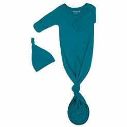 Best Sale 🤩 Newborn Baby Knotted Gown, Super Soft Silky Infant Long Sleeve Sleeper For Baby Girl And Boy Sleeping Bag With Hat Light Purple 🔔 -Sleepwear & Robes Sales 31SryiZUs0L