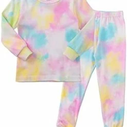 Flash Sale 🌟 Mini-K Baby Toddler Kids Boys 👧 Girls Sleepwear Pajamas 100% Cotton Long Sleeve 2pcs Pjs Set Basic Yellow ❤️ -Sleepwear & Robes Sales 31TsnuSgWpL. AC