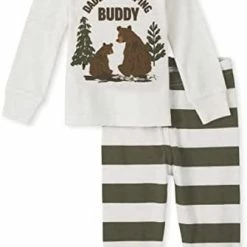 Promo 👏 The Children's Place Baby Single And Toddler Long Sleeve Top And Pants Snug Fit 100% Cotton 2 Piece Pajama Sets Camping Buddy ✨ -Sleepwear & Robes Sales 31YQ4MZmvEL. AC