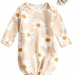Best reviews of ✨ Infant Newborn Baby 👧 Girls Floral Sleep Gown Headband Sleepwear Romper Sleeping Bags Outfits Mini Floral 🔥 -Sleepwear & Robes Sales 31abs2R3PFL. AC