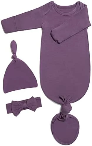 Best reviews of 🎁 Baby Knotted Outfit With Hat Set For Newborn Boy Girl, Tie On Clothing With Mitten, Hospital Outfit Infant Outfit 0-3 M Dark Orchid 🔔 3 Best reviews of 🎁 Baby Knotted Outfit With Hat Set For Newborn Boy Girl, Tie On Clothing With Mitten, Hospital Outfit Infant Outfit 0-3 M Dark Orchid 🔔 - Image 3