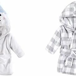 Promo 😉 Hudson Baby Boy Plush Animal Face Bathrobe 2-Pack, Alligator Cow ❤️ -Sleepwear & Robes Sales 31kb2SIxXnL. AC