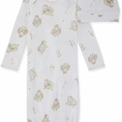 Coupon 🛒 Burt's Bees Baby Baby Sleeper Gown & Hat Set Waddle Waddle Blue ⭐ -Sleepwear & Robes Sales 31lif fBZPL. AC