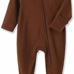 Brand new 💯 Eleven's Kingdom Baby Kids Sleep And Play Baby Cotton Pajamas Zip Front Footed Sleeper 0-12 Month Solid Black ⌛ -Sleepwear & Robes Sales 31q cBOWYUL. AC