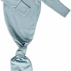 Discount 👍 Marlowe & Co Organic Cotton Knotted Newborn Baby Gown, Soft Knotted Sleeper Gown For Baby Boy And Girl Sky Blue 🔔 -Sleepwear & Robes Sales 31s9AhdXuL. AC