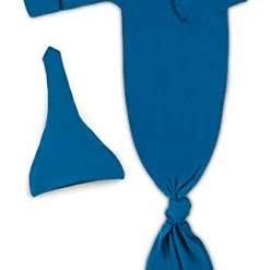 Best Sale 🤩 Newborn Baby Knotted Gown, Super Soft Silky Infant Long Sleeve Sleeper For Baby Girl And Boy Sleeping Bag With Hat Light Purple 🔔 -Sleepwear & Robes Sales 31yZaPR7xIS