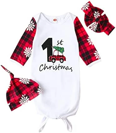 Brand new ๐ Newborn Baby ๐ง Girls Boy Knotted Gown Floral Nightgown Sleeper Gown Swaddle Headband Hat Coming Home Outfit Set Pink โ๏ธ 9 Brand new ๐ Newborn Baby ๐ง Girls Boy Knotted Gown Floral Nightgown Sleeper Gown Swaddle Headband Hat Coming Home Outfit Set Pink โ๏ธ - Image 9