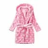 Hot Sale 😍 Baby Boys 👧 Girls Hooded Bathrobe Clothes Toddler Winter Flannel Thick Warm Night-Robe Soft Pajamas Towel Cloak Sleepwear A339 Pink 🥰