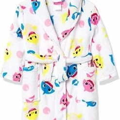 New 🎁 Nickelodeon Baby-girls Baby Shark Robe Baby Shark Doo Doo 2 ✔️