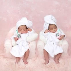 Coupon 😀 Newborn Baby Photography Props Bath Towels Outfits Large White 😍 -Sleepwear & Robes Sales 4121a0w14dL