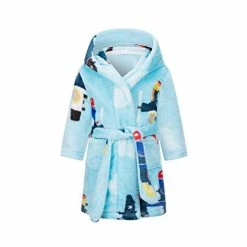 Cheap ✨ XINNE Boy's Girl's Soft Bathrobe Cute Pattern Robes Toddler Baby Flannel Hoodie Pajamas Sleepwear Deer 🧨