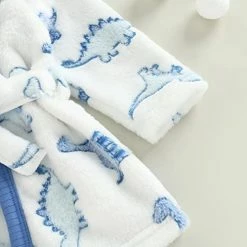 Cheapest 👍 Mubineo Newborn Infant Baby Boy Girl Cute Animal Plush Robe Dinosaur Unisex Bathrobe White Leopard Print 🛒 -Sleepwear & Robes Sales 414lf3THdyL