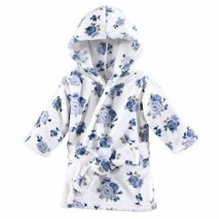 Promo 👍 Luvable Friends Unisex Baby Plush Bathrobe, Floral, 0-9M 🔔 -Sleepwear & Robes Sales 415g9lvsDtL