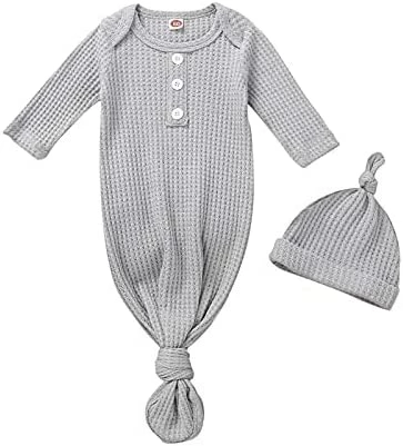 New 🛒 Unisex Infant Baby Gown Sleeping Bag Newborn Boy Girl Knotted Sleeper Nighgown Pajamas Coming Home Outfits B Green 💯 6 New 🛒 Unisex Infant Baby Gown Sleeping Bag Newborn Boy Girl Knotted Sleeper Nighgown Pajamas Coming Home Outfits B Green 💯 - Image 6