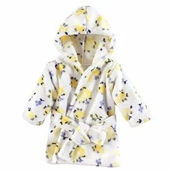Promo 👍 Luvable Friends Unisex Baby Plush Bathrobe, Floral, 0-9M 🔔 -Sleepwear & Robes Sales 416BqBY9F5L