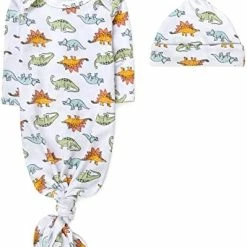 Top 10 ⭐ Baby Girl, Boy Knotted Infant Sleeper Gown With Headband Or Hat, Baby Coming Home Outfit For Boy Girl Fall Winter 0-6 Months Buffalo Plaid 👍 -Sleepwear & Robes Sales 416uPgLFYDL. AC