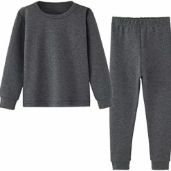 Brand new 🔥 Enfants Chéris Toddler Pajamas 👧 Girls Boys Warm Cotton Pjs For Kids, 24M-6 Years Plain-camel ✔️ -Sleepwear & Robes Sales 4175FRAhlKL. AC