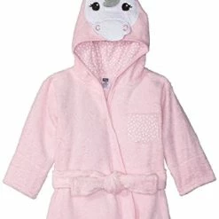 Best Pirce ✔️ Hudson Baby Unisex Baby Cotton Animal Face Bathrobe, Pretty Elephant, One Size 🔔 -Sleepwear & Robes Sales 4176QPbAwfL