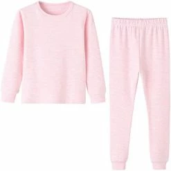 Brand new 🔥 Enfants Chéris Toddler Pajamas 👧 Girls Boys Warm Cotton Pjs For Kids, 24M-6 Years Plain-camel ✔️ -Sleepwear & Robes Sales 418NofyfugL. AC