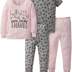 Discount 🔥 Gerber Baby 👧 Girls Toddler Snug Fit 4-Piece Pajama Set Unicorn 👏 -Sleepwear & Robes Sales 418YDs0rKGL. AC