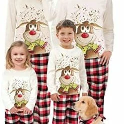 Buy ⭐ Christmas Pajamas Family Matching Sets 🔔 Christmas Pjs Xmas Sleepwear Jammies Holiday Loungewear Set For Adult Kids Baby 😀 -Sleepwear & Robes Sales 419onY9nJKL. AC