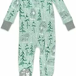 Cheapest 🔥 HonestBaby Baby Organic Cotton Snug-fit Footed Pajamas Flower Power ✔️ -Sleepwear & Robes Sales 41CAvRvjPKL. AC
