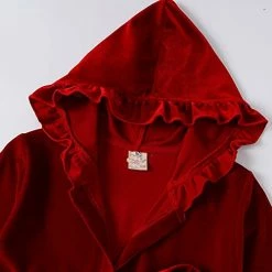 New ✨ Toddler 👧 Girls Long Sleeve New 🎁 Christmas Bathrobe Velvet Sleepdress Leisure Wear For Baby Girl Animal (D, 9-12 Months) ⌛ -Sleepwear & Robes Sales 41DViqttoOL