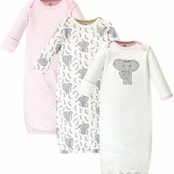 Budget 🥰 Touched By Nature Unisex Baby Organic Cotton Gowns Pink Gray Scribble 🧨 -Sleepwear & Robes Sales 41Di4IUs7ML. AC