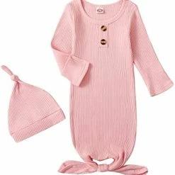 New ❤️ Baby Gown Newborn Cotton Nightgown Long Sleeve Stripe Baby Sleeping Bags Baby Boy Girl Coming Home Outfits Set Hollow Grey ❤️ 28 New ❤️ Baby Gown Newborn Cotton Nightgown Long Sleeve Stripe Baby Sleeping Bags Baby Boy Girl Coming Home Outfits Set Hollow Grey ❤️ -Sleepwear & Robes Sales 41Dp8wD6elL. AC