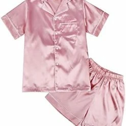 Deals ๐ Weixinbuy Pajama Set For Kid Baby Boy Girl Button-up Silk Pajama Sleepwear Nightwear Loungewear Clothes Set Gifts For Kids Red (short Sleeve) ๐ 21 Deals ๐ Weixinbuy Pajama Set For Kid Baby Boy Girl Button-up Silk Pajama Sleepwear Nightwear Loungewear Clothes Set Gifts For Kids Red (short Sleeve) ๐ -Sleepwear & Robes Sales 41EOa8HU9L. AC