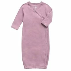 Budget ⌛ O2 BABY 100% Organic Cotton Kimono Gown With Mittens & Fold-over Pouch Penguin 🧨