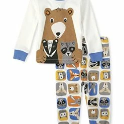 Promo ๐ The Children's Place Baby Single And Toddler Long Sleeve Top And Pants Snug Fit 100% Cotton 2 Piece Pajama Sets Camping Buddy โจ