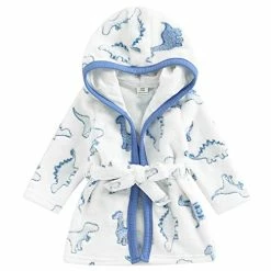 Cheapest 👍 Mubineo Newborn Infant Baby Boy Girl Cute Animal Plush Robe Dinosaur Unisex Bathrobe White Leopard Print 🛒