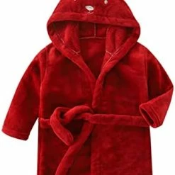 Best deal ✨ Towel Fleece Bathrobe Boys Soft Kids Pajamas Warm Robe Sleepwear Baby 👧 Girls Flannel Hooded 👧 Girls Boys ❄ Christmas Pajamas Green 😍 -Sleepwear & Robes Sales 41HSEOwOY6L. AC