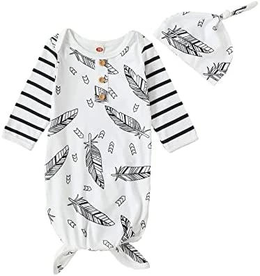 Brand new ๐ Newborn Baby ๐ง Girls Boy Knotted Gown Floral Nightgown Sleeper Gown Swaddle Headband Hat Coming Home Outfit Set Pink โ๏ธ 12 Brand new ๐ Newborn Baby ๐ง Girls Boy Knotted Gown Floral Nightgown Sleeper Gown Swaddle Headband Hat Coming Home Outfit Set Pink โ๏ธ - Image 12