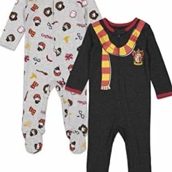 New 👏 Harry Potter Baby 2 Pack Zip Up Costume Sleep N' Play Coveralls Newborn To Infant Pink/white 🎁