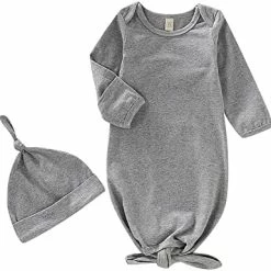New ❤️ Baby Gown Newborn Cotton Nightgown Long Sleeve Stripe Baby Sleeping Bags Baby Boy Girl Coming Home Outfits Set Hollow Grey ❤️ 23 New ❤️ Baby Gown Newborn Cotton Nightgown Long Sleeve Stripe Baby Sleeping Bags Baby Boy Girl Coming Home Outfits Set Hollow Grey ❤️ -Sleepwear & Robes Sales 41HpDowkchL. AC