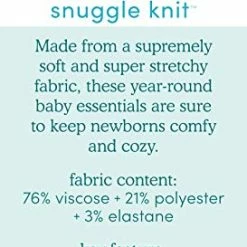 Promo 🎁 Aden + Anais Snuggle Knit Knotted Newborn Baby Gown & Hat Set-Heather Grey 🎁 -Sleepwear & Robes Sales 41IDsi4a2bL