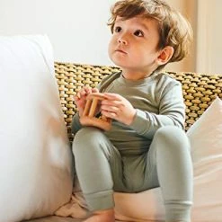 Cheap ❤️ VAENAIT BABY 6M-12Y Toddler Kids 👧 Girls Boys Soft Comfy Modal Tencel Solid Raglan Sleepwear Pajamas Pjs 2pcs Set B05-lavender ✨ -Sleepwear & Robes Sales 41ISULPcpVL