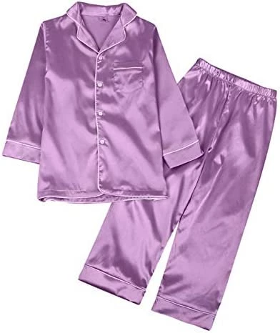 Deals ๐ Weixinbuy Pajama Set For Kid Baby Boy Girl Button-up Silk Pajama Sleepwear Nightwear Loungewear Clothes Set Gifts For Kids Red (short Sleeve) ๐ 9 Deals ๐ Weixinbuy Pajama Set For Kid Baby Boy Girl Button-up Silk Pajama Sleepwear Nightwear Loungewear Clothes Set Gifts For Kids Red (short Sleeve) ๐ - Image 9